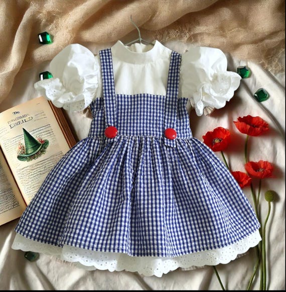 Dorothy Dress for a Girl From the Wizard of Oz - Blue Plaid Dress, Outfit  for Birthday, Photo Shoots, Theme Parties and Holidays - Etsy