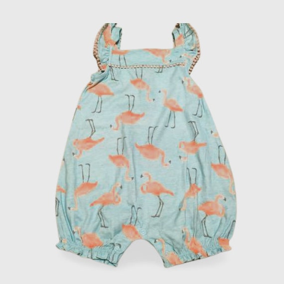 Vintage Flamingos Jersey Romper - cute gift for b… - image 3