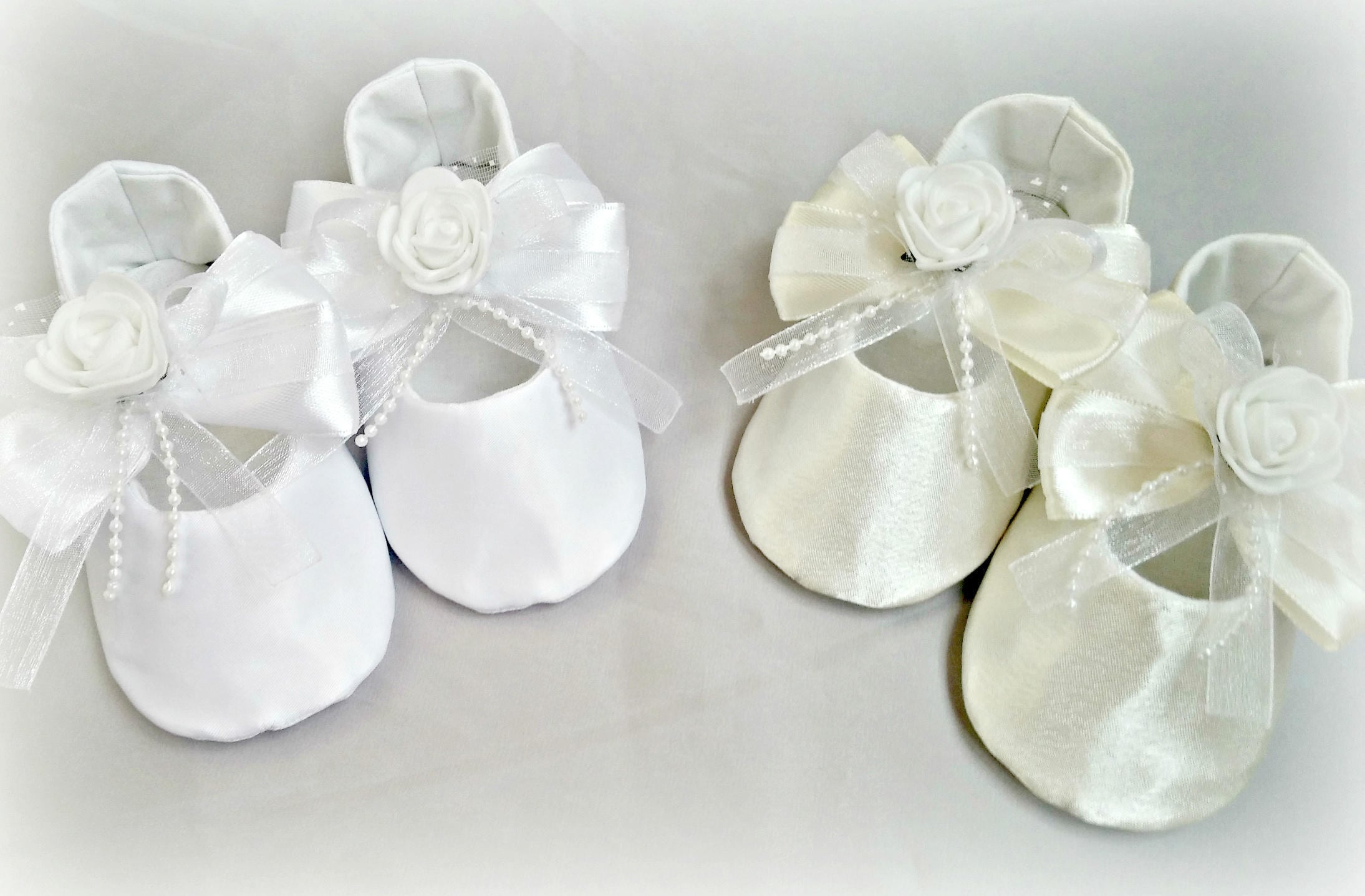 Bridesmaids Rose Flower Girl Wedding Shoes White /ivory Baby Etsy