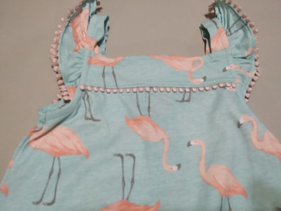 Vintage Flamingos Jersey Romper - cute gift for b… - image 7