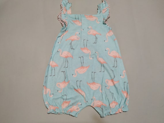Vintage Flamingos Jersey Romper - cute gift for b… - image 5