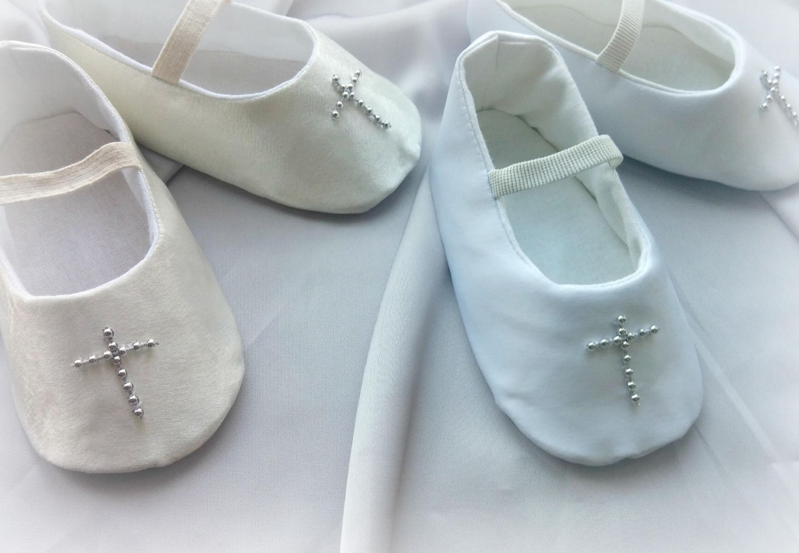 cross white or ivory christening shoes / newborn shoes baby girl slippers baptism shoes dressy ballet flats white or ivory satin cross white or ivory christening shoes / newborn shoes baby girl slippers baptism shoes dressy ballet flats white or ivory satin