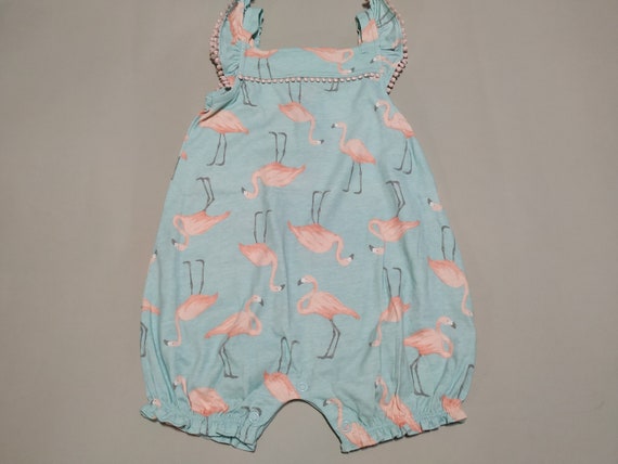 Vintage Flamingos Jersey Romper - cute gift for b… - image 4