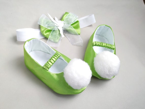 ホットセール 口コミ Tink Inspired Fairy Shoes and Headband, Tinkerbell Baby Girl Girls