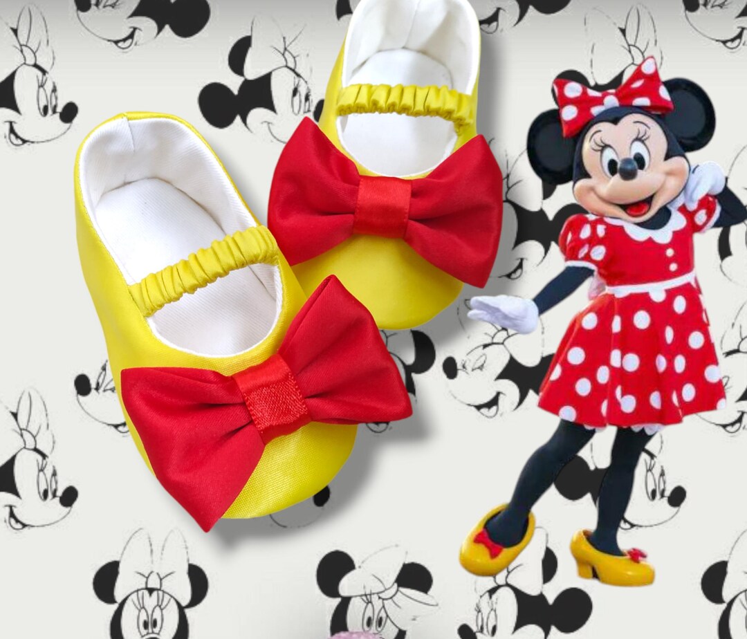 Classic Minnie Mouse-inspired Baby Girls Shoes Disney Inspired Toddler ...