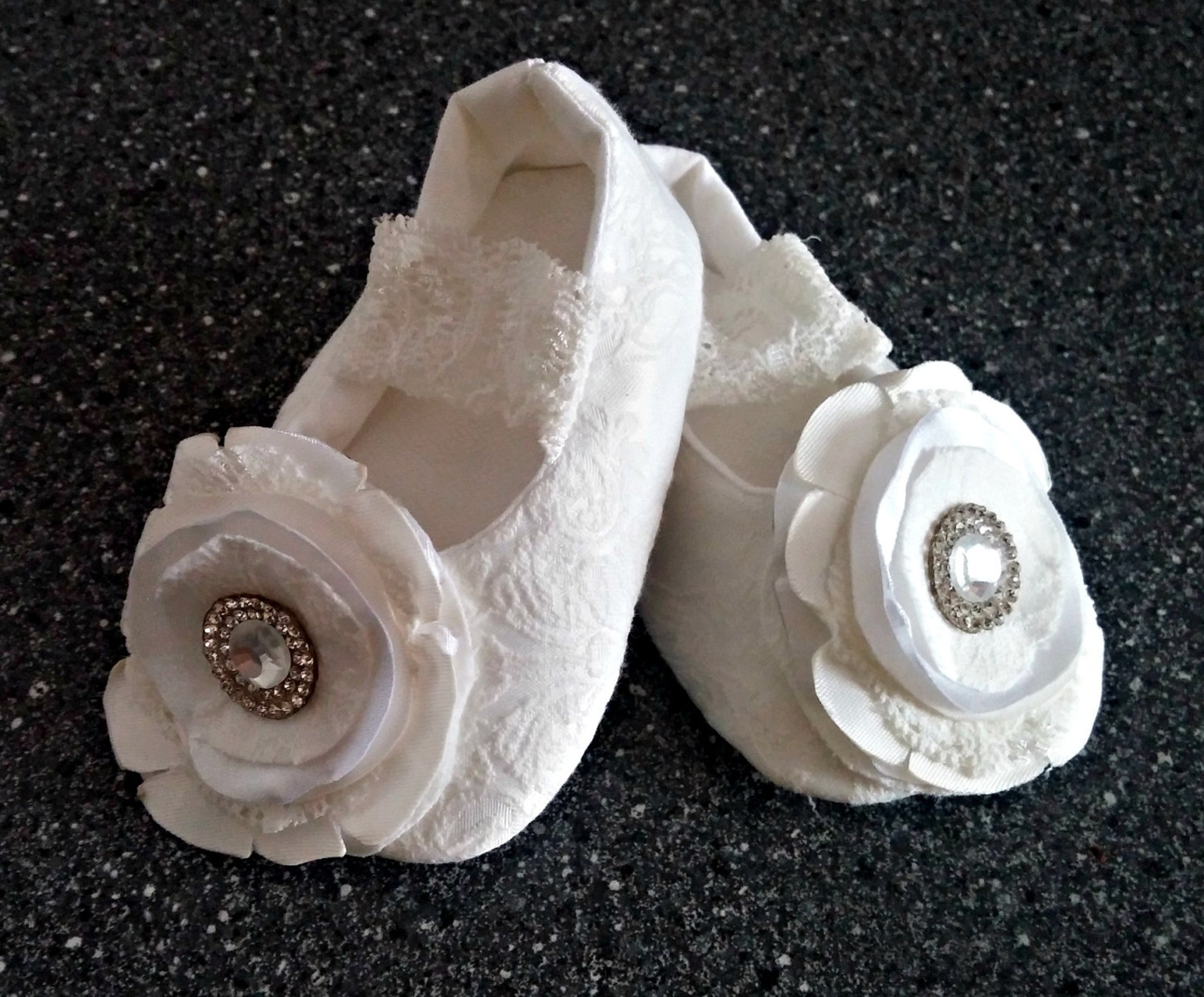 ivory jacquard lace ballet slippers, flower girl shoes, baby and toddler girl, christening, baptism shoes, jacquard elegant wedd