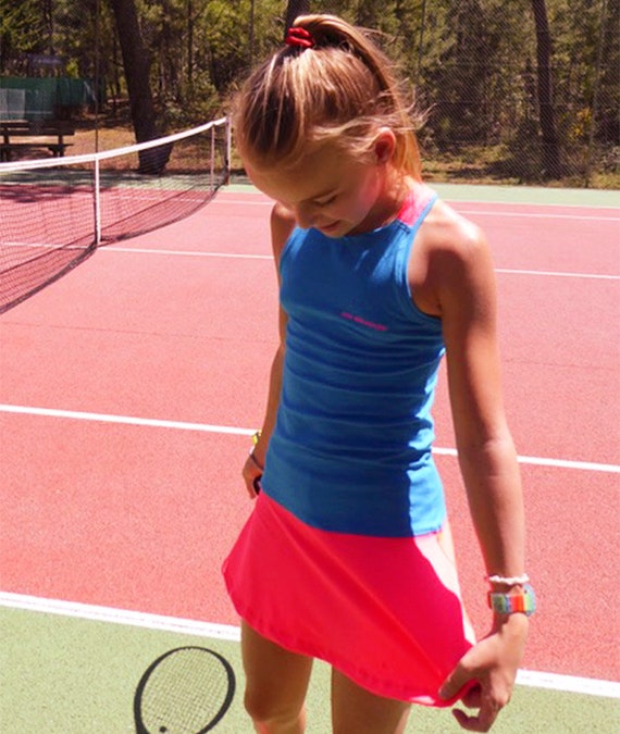 Vestido de tenis para niñas RacerBack Gigina / Ropa tenis - Etsy España