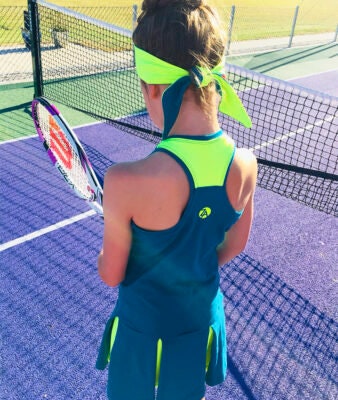 Girls Tennis Dress Petrol Racerback Petra | Girls Tennis Clothes | Junior  Tennis Apparel - Etsy