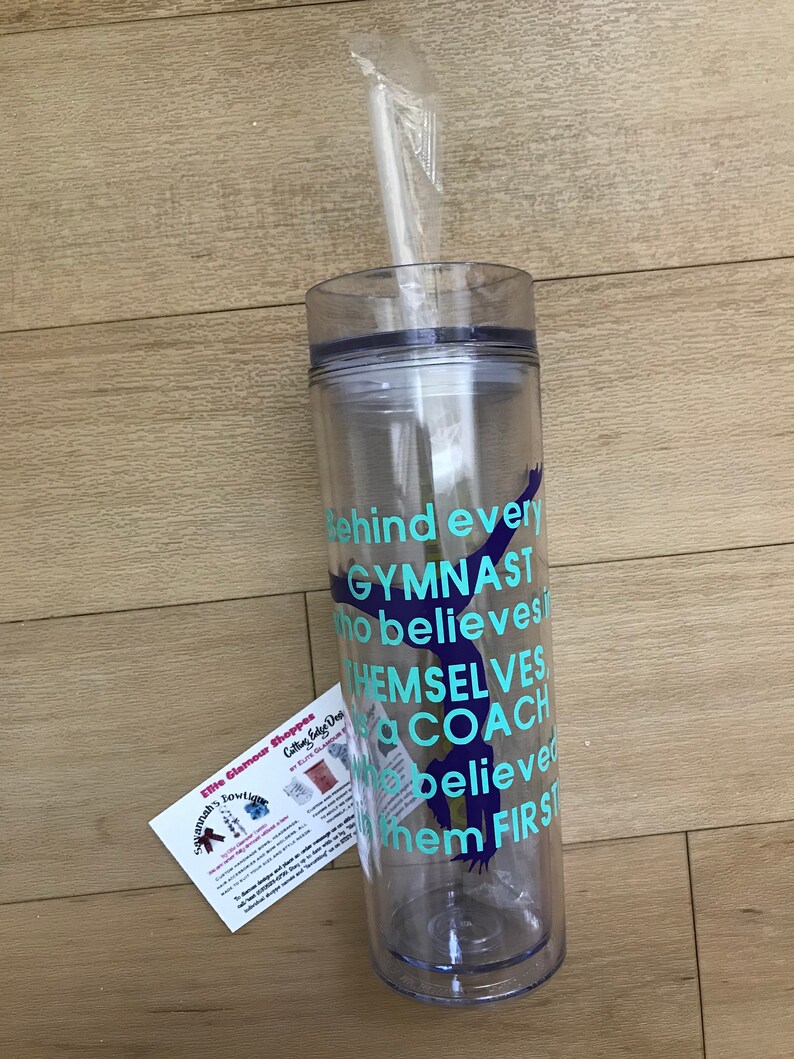 Gymnastics Coach Gift Gymnastics Coach Tumbler Design Your Etsy