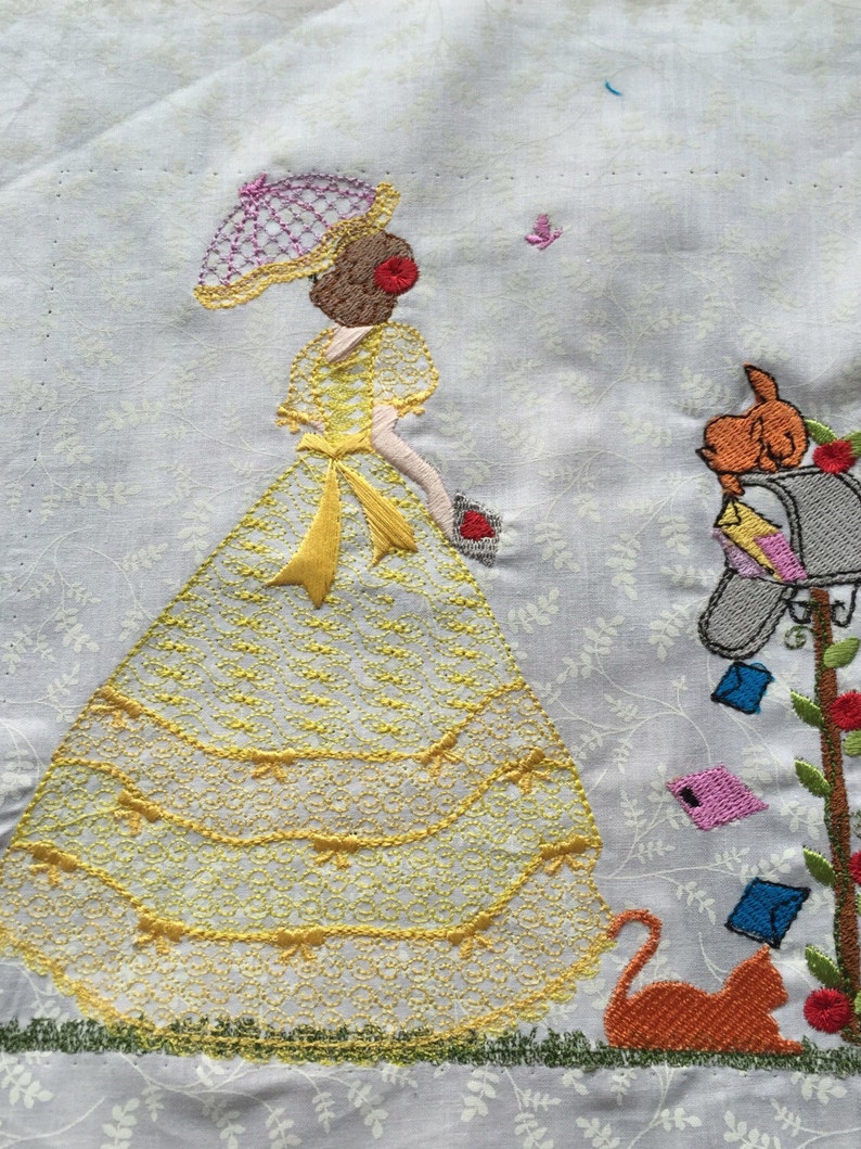 Southern belle machine embroidery download 4 different sizes  etsy