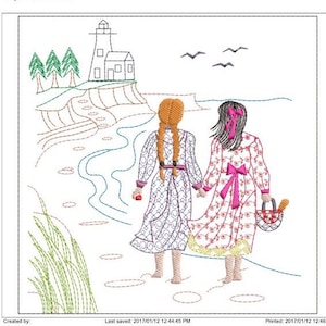 ANNE of green gables machine embroidery download d11