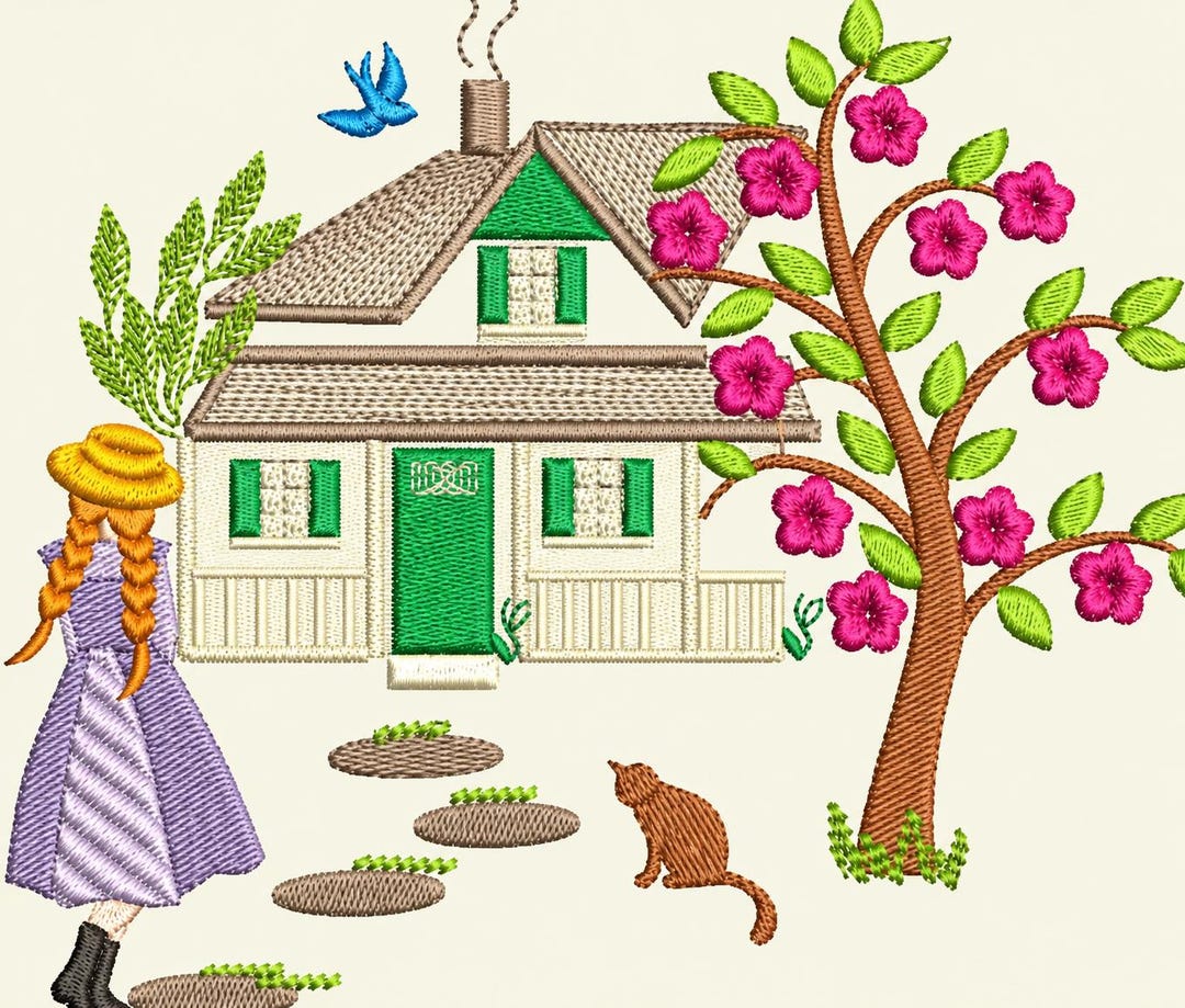ANNE of Green Gables Machine Embroidery Download 3 Different Sizes (5 ...