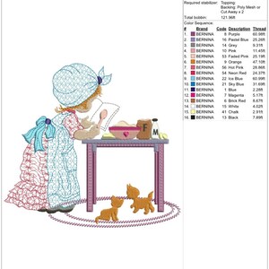 Sarah kay baking instant machine embroidery download 3 diff sizes 8x7 6x6 5x5 d134 image 3