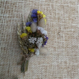 Novios de flores secas boutonniere Ojal de novios Bodrinos boutonniere de flores secas naturales Boutonniere rústico Boda rústica
