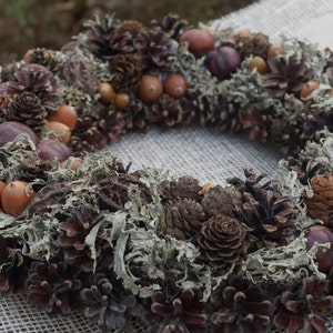 Christmas wreath Door wreath Natural handmade wreath Indoor decor Outdoor decor Natural color wreath Rustic decor Farmhouse decor