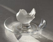 LALIQUE RING HOLDER Vintage Ring Holder Lalique Bird Ring Holder