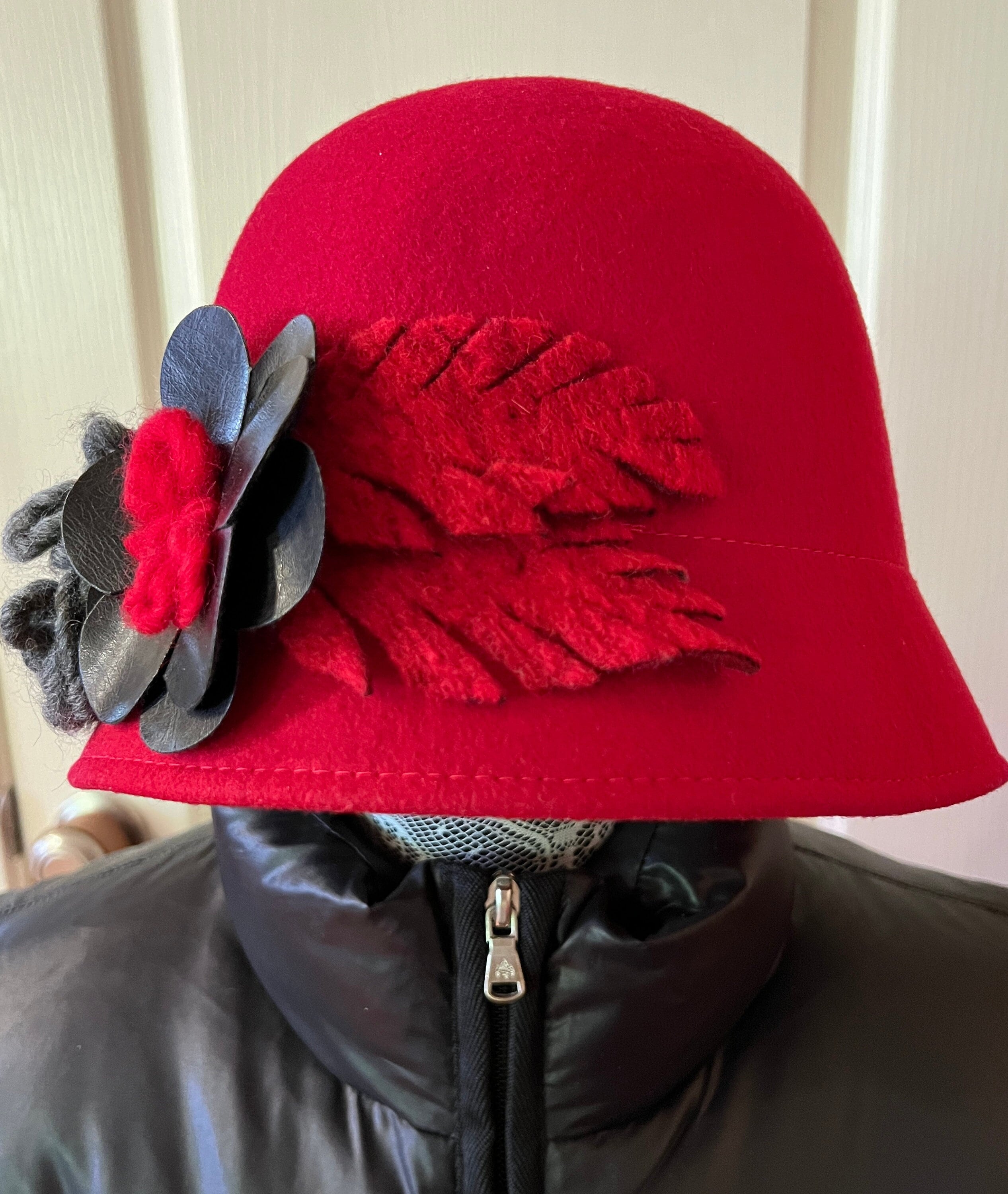 Alessandra Bacci Firenze Women’s Brown 100% Wool Hat with Tags CLOCHE HAT ~ Alessandra Bacci 100% Wool Cloche Hat ~ New  main image 2