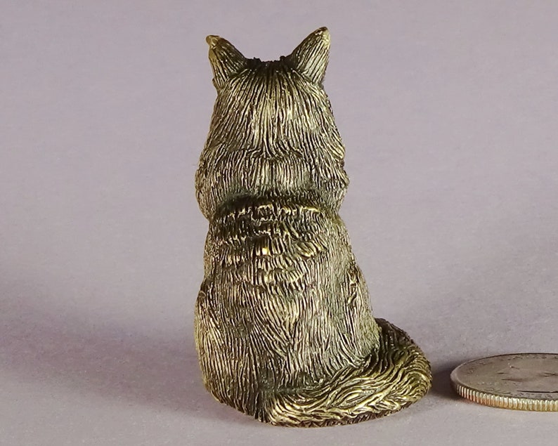 Maine Coon Cat Figurine Bronze Cat Lover Gift for Him or Her | Etsy