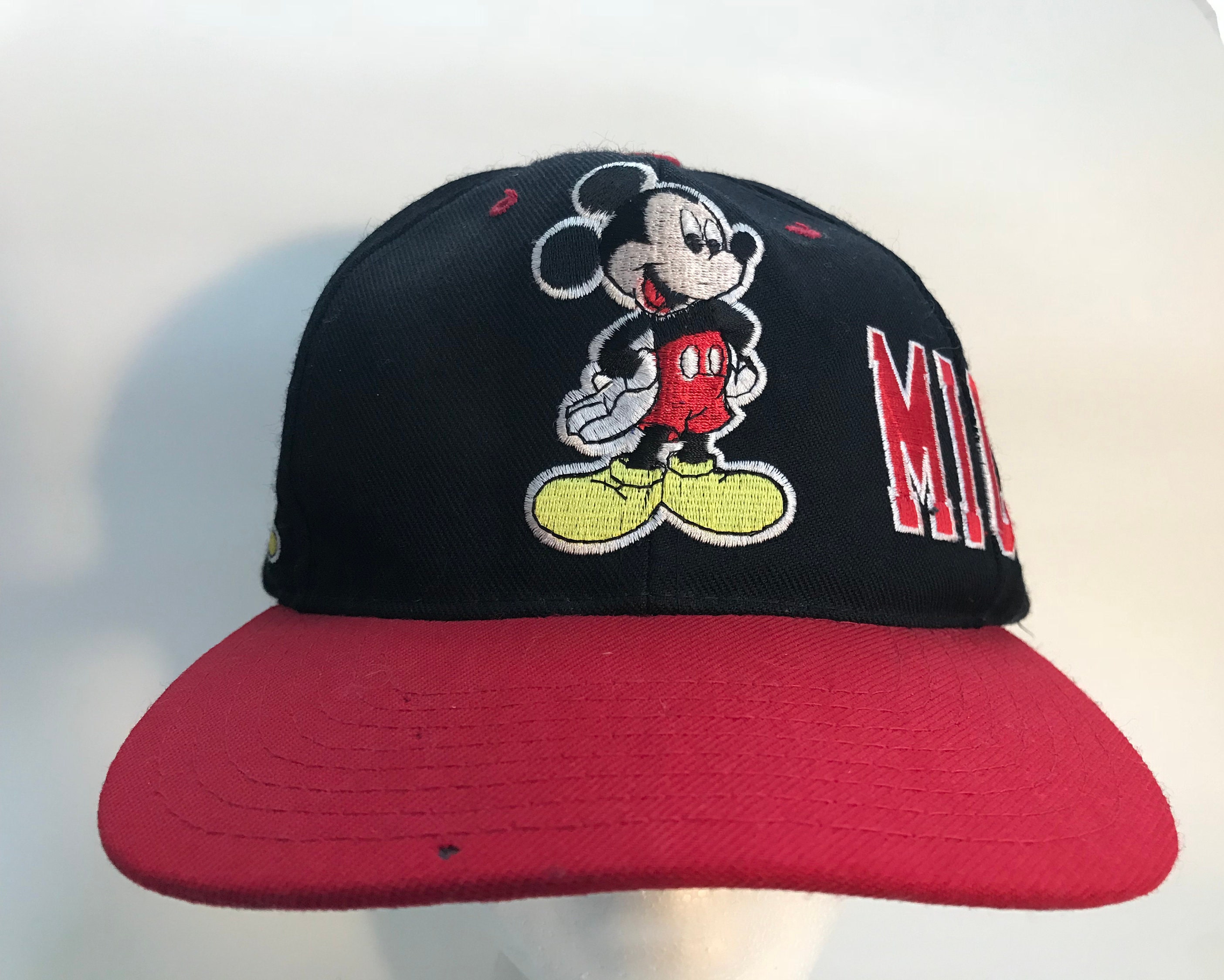 VINTAGE WOOL Mickey Mouse Snapback Hat 