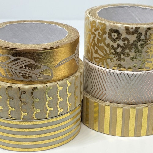 Gold Foil Tape Gold Duct Tape Gold Washi Tape Metallic Etsy