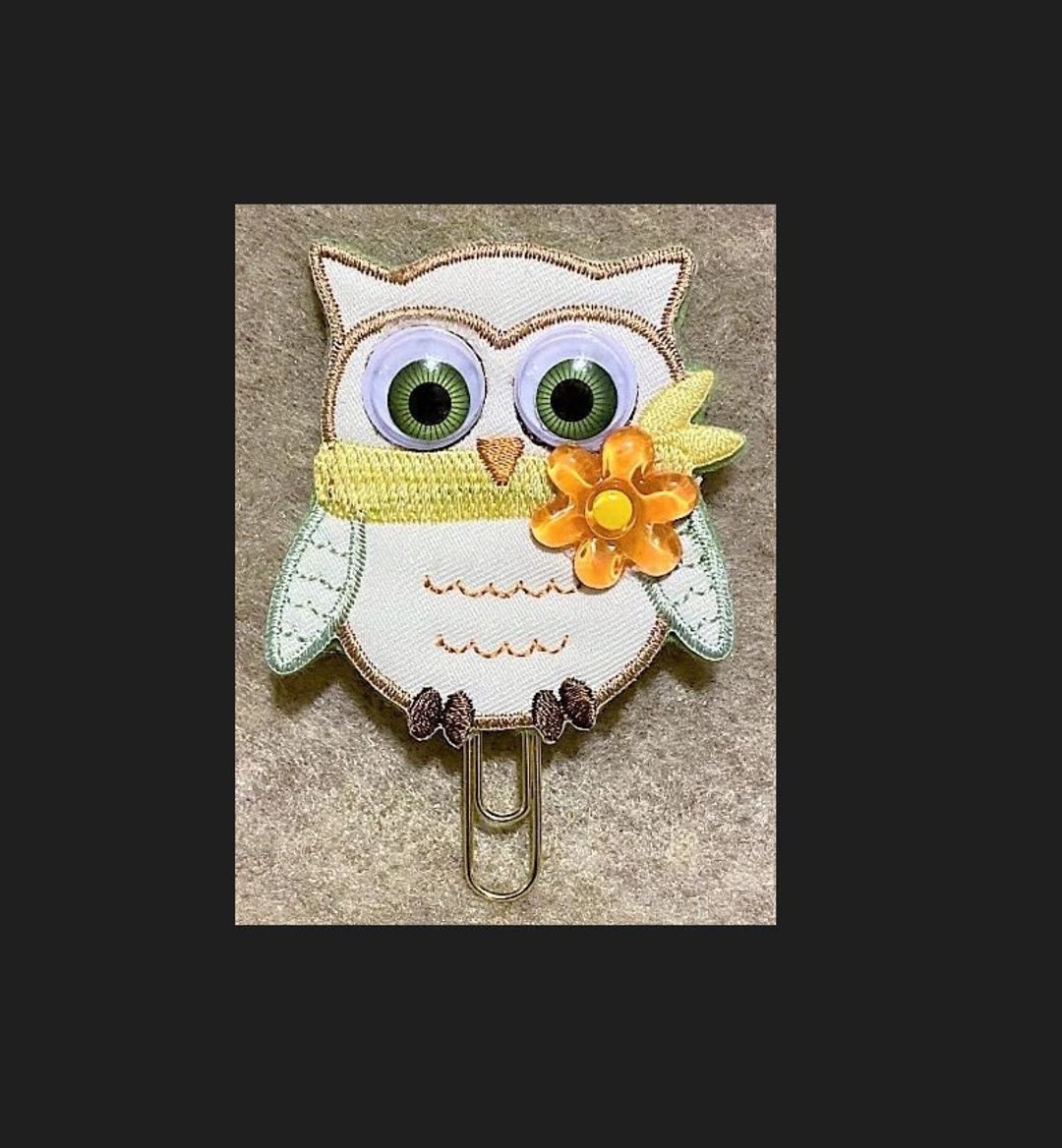 Large Owl Paperclip, Forest Animal Paperclip, Woodland Paperclip