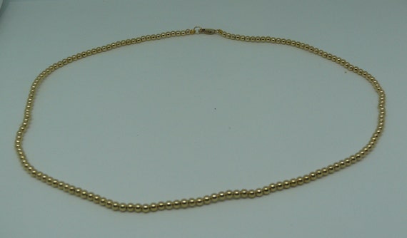 3mm 14k Gold-Filled Beaded Necklace 18" Long