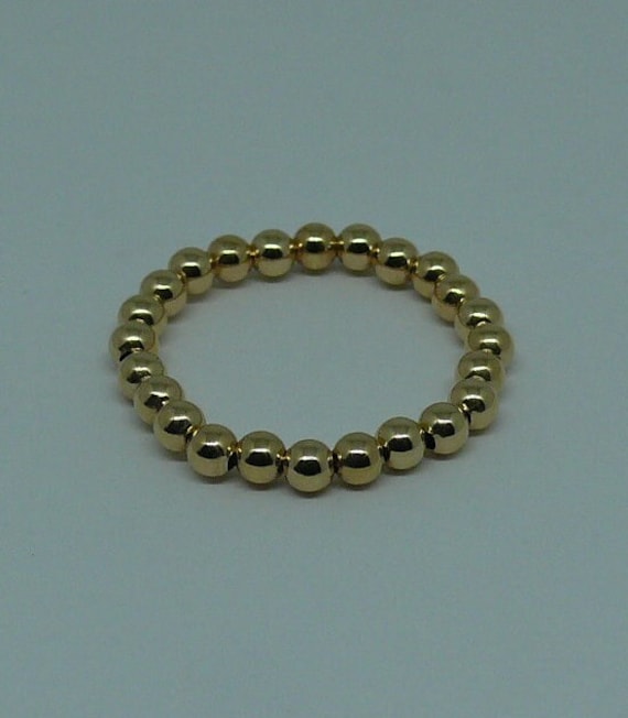 3mm 14k Gold Filled Beaded Ring