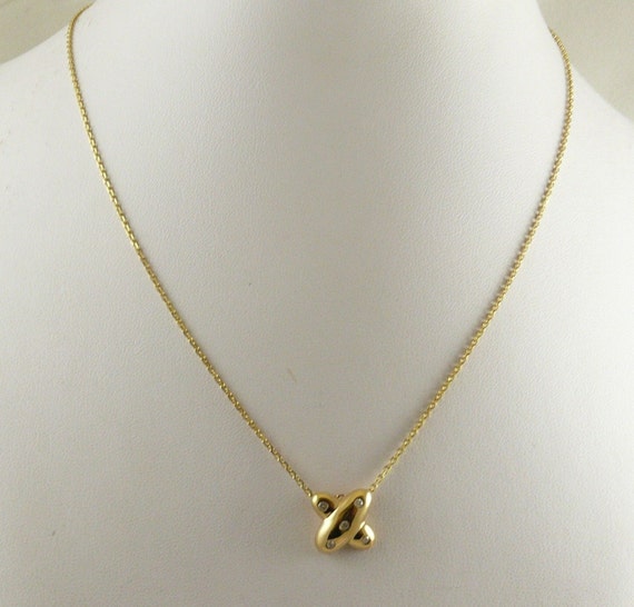 Diamond 0.08ct Pendant With 14K Yellow Gold Chain,18 Inches Long