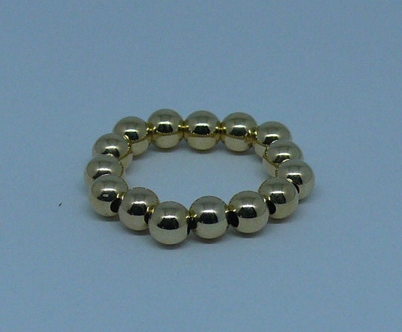 4mm 14k Gold Filled Beaded Ring