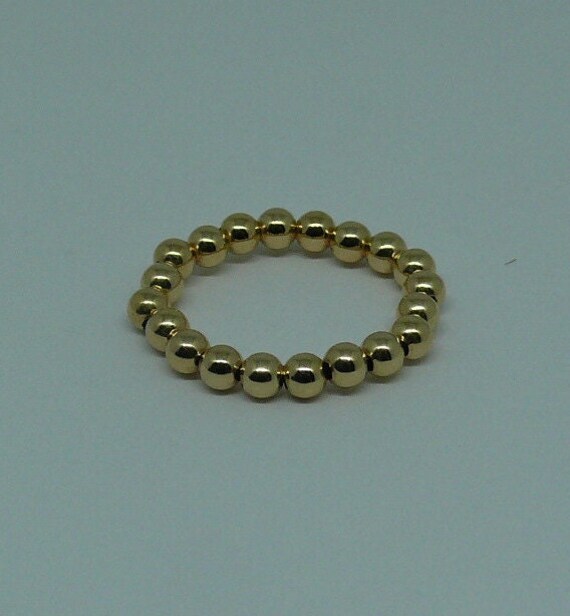 3mm 14k Gold Filled Beaded Ring