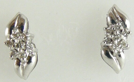 Diamond Earring 0.13ct 14k White Gold