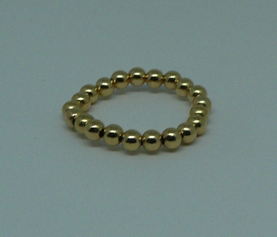 3mm 14k Gold Filled Beaded Ring