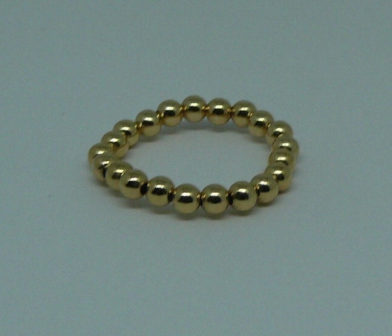 3mm 14k Gold Filled Beaded Ring