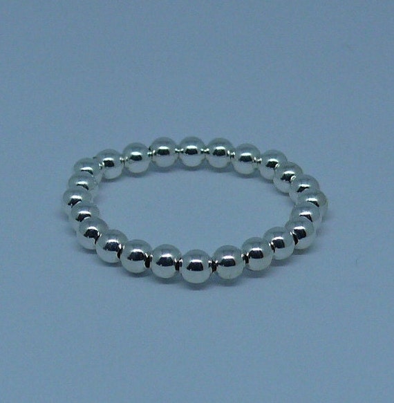 3mm Sterling Silver Beaded Ring