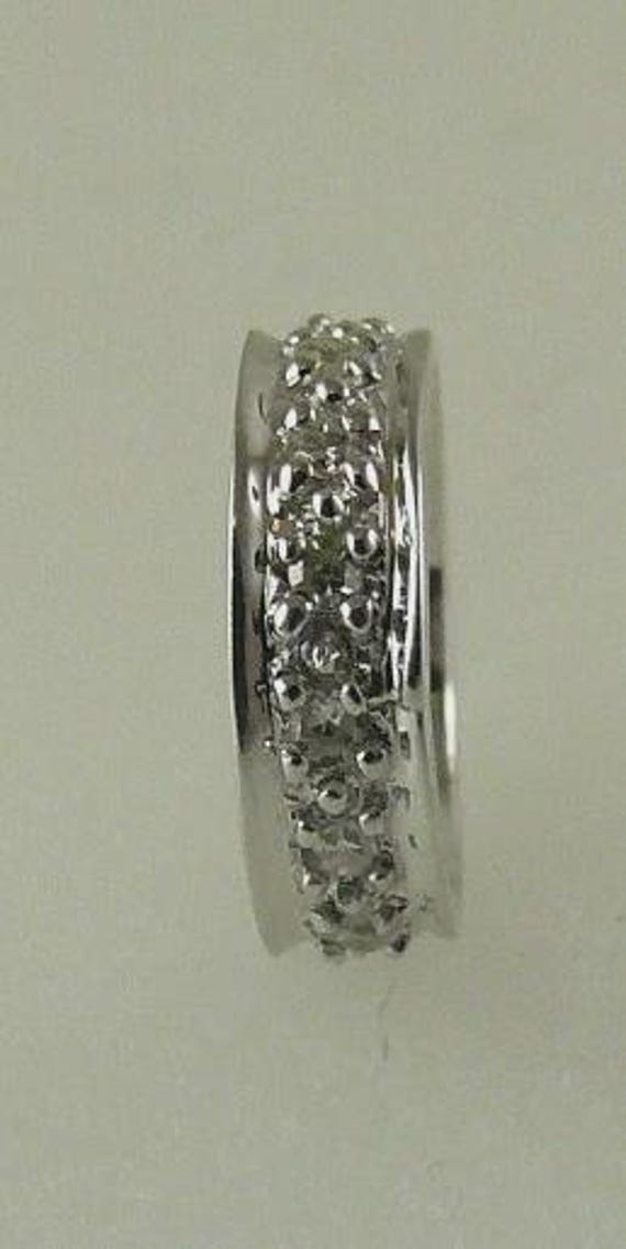 Diamond 0.06ct Rondel 18k White Gold 8 MM