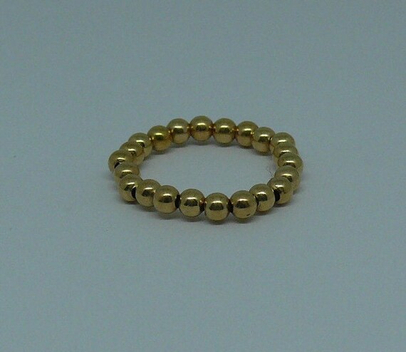 3mm 14k Gold Filled Beaded Ring