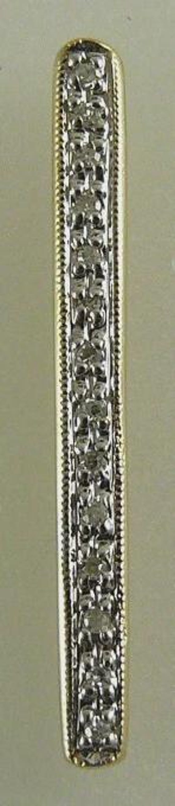 Diamonds Spacers 14k Yellow Gold 25 MM