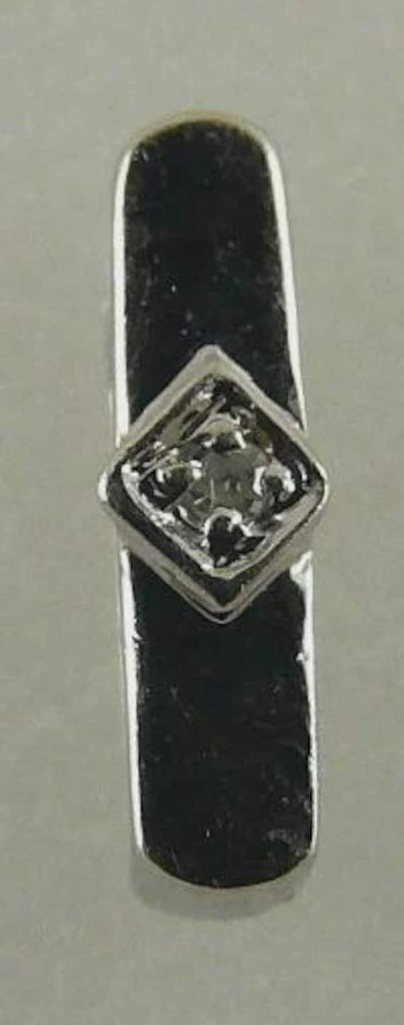 Diamond 0.06ct Spacer 14k White Gold