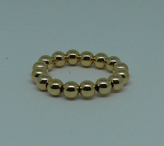 4mm 14k Gold Filled Beaded Ring