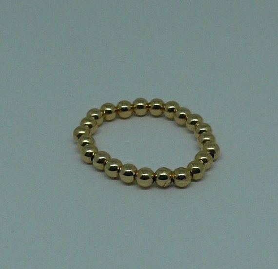 3mm 14k Gold Filled Beaded Ring