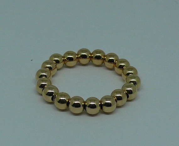 4mm 14k Gold Filled Beaded Ring