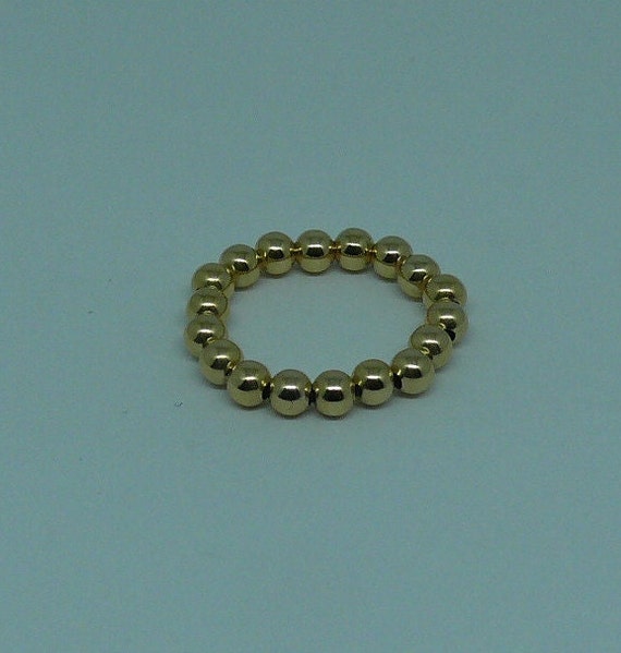 3mm 14k Gold Filled Beaded Ring