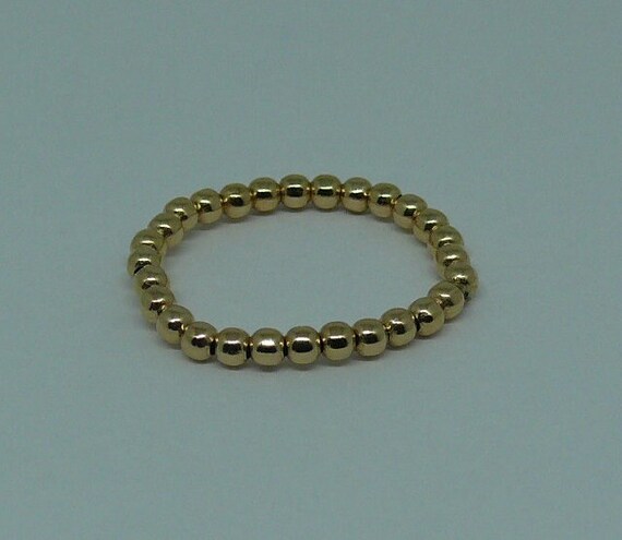 2mm 14k Gold Filled Beaded Ring