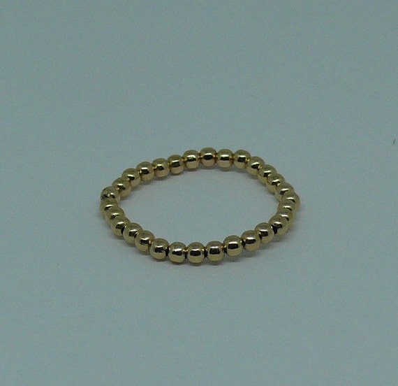 2mm 14k Gold Filled Beaded Ring