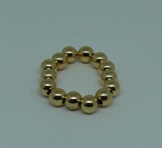 4mm 14k Gold Filled Beaded Ring