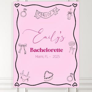 Custom Bachelorette Party Decor, Personalized Bachelorette Party Banner, Bachelorette Beach Party Weekend Banner