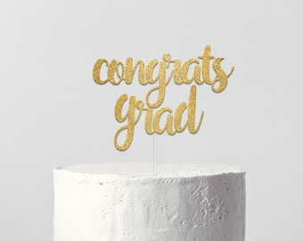 congrats grad, Graduation Cake Topper, grad 2023 Cake Topper, Graduation party, Graduation Cake, Custom Name Grad Cake Topper