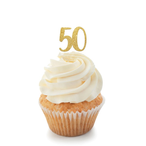50 cupcake topper, 50th birthday, happy birthday, cupcake topper, happy 50th birthday, happy 50th, 50 birthday decor, 50th birthday party