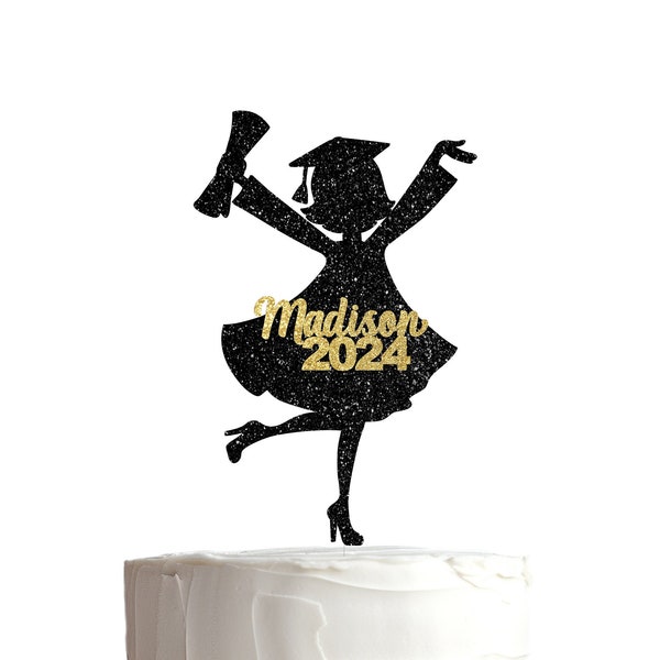 Personalized Graduation Cake Topper Class of 2024, Personalized Cake Topper, Congrats Decor Seniors Cake Topper Seniors 2024, Class of 2024