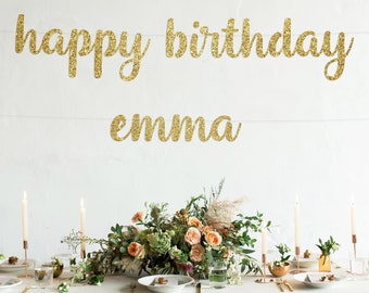 Happy Birthday Banner | Happy Birthday Name Banner | Custom Name Birthday Banner | Birthday Name Sign | Happy Birthday Sign | Birthday Sign